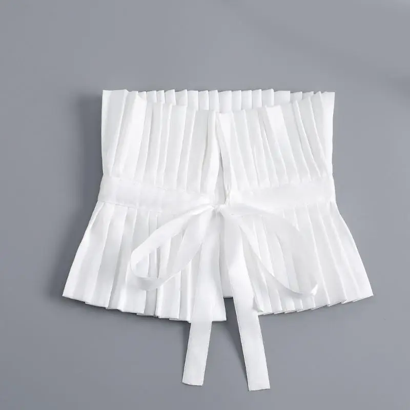 

652F Удобный хлопковый галстук, многослойный готический воротник, манжеты на запястье, европейский шейный воротник для носки и