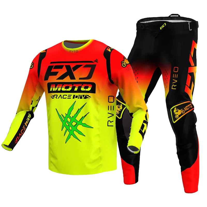 

Motocross Jersey Pant white Mens Women pink black Combo racing suit Off-road MX DH BMX ATV MTB Enduro Motorcycle mountain