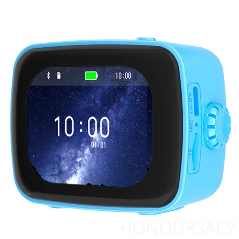 

Музыкальная колонка с объемным звуком, умный сенсорный экран, голосовое управление, HIFI стерео Bluetooth-динамик, будильник, MP3-плеер, поддержка TF-карт, календарь