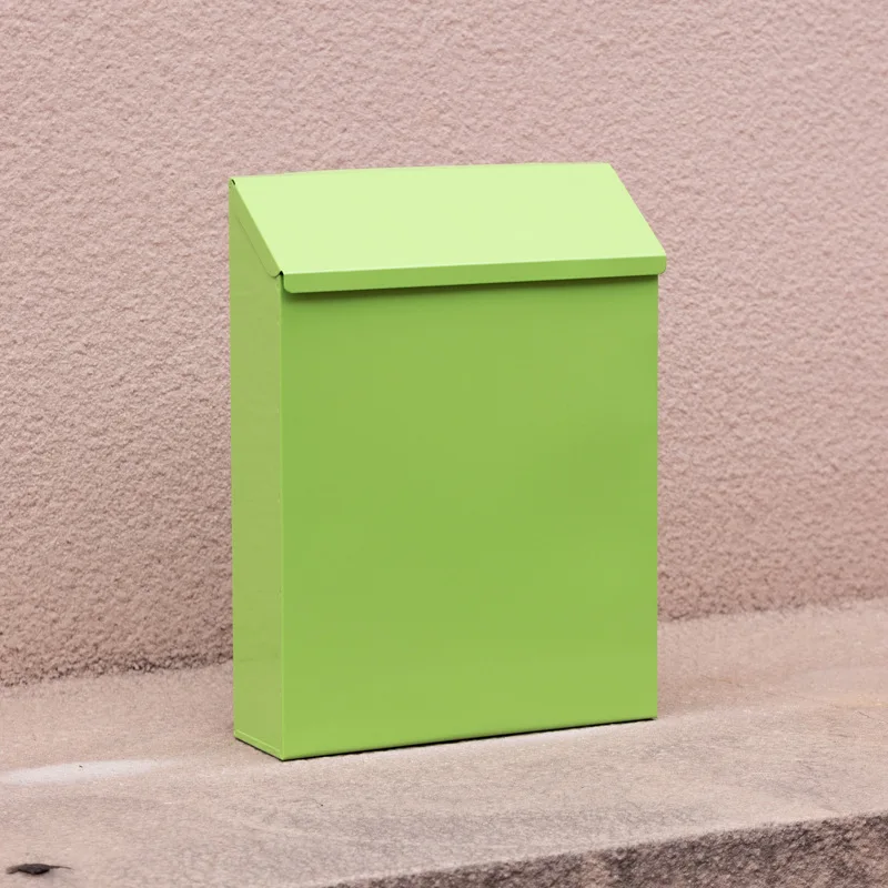 

Vintage Farmhouse Wall Mounted Mailbox Iron Material Secure Lock Decorative Storage for Letters Suggestions Home Office Use