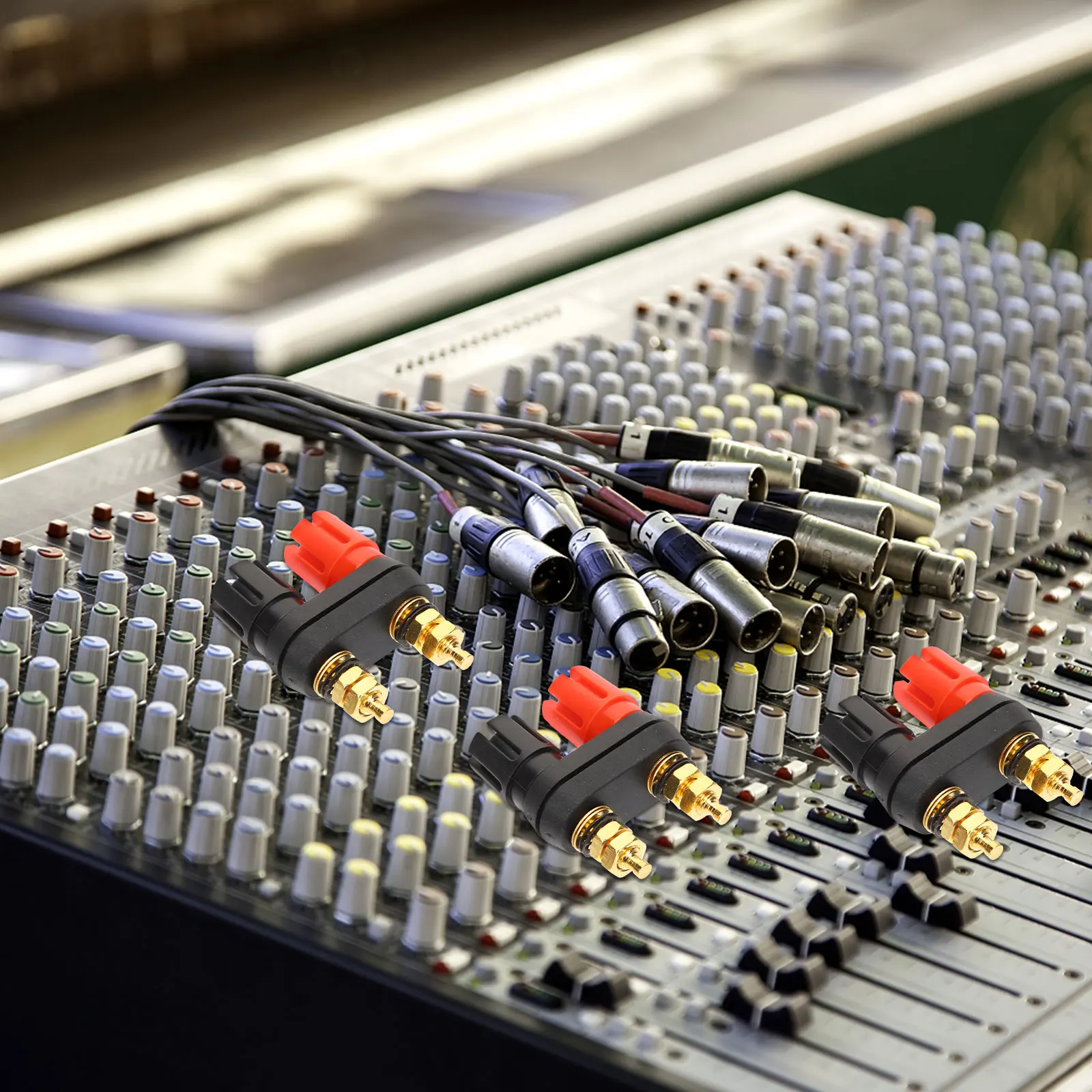 

3Pcs Loudspeaker Connector Binding Post Terminal for Theater Amplifier Speaker Part Sound Equipment Connector Supply