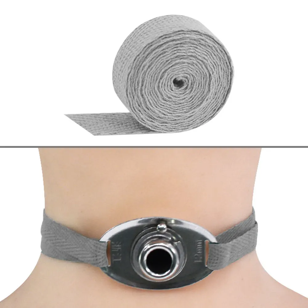 1-10 لفة القصبة الهوائية حبل 10/12/15 مللي متر الطبية القصبة الهوائية تثبيت القصبة الهوائية أنبوب حزام حزام القصبة الهوائية أنبوب تثبيت حزام #4