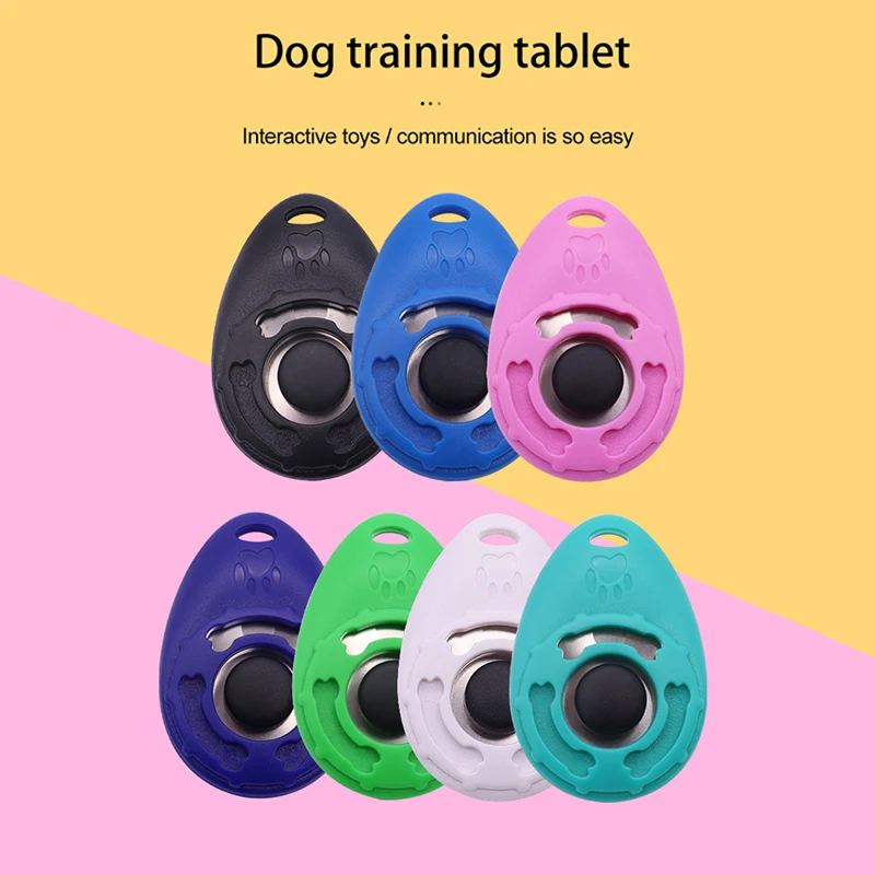 Pet Clicker Dog Training Clickers Pet Trainer Assistive Key Ring Dog Accessories Supplies Durable Lightweight Interactive Toys