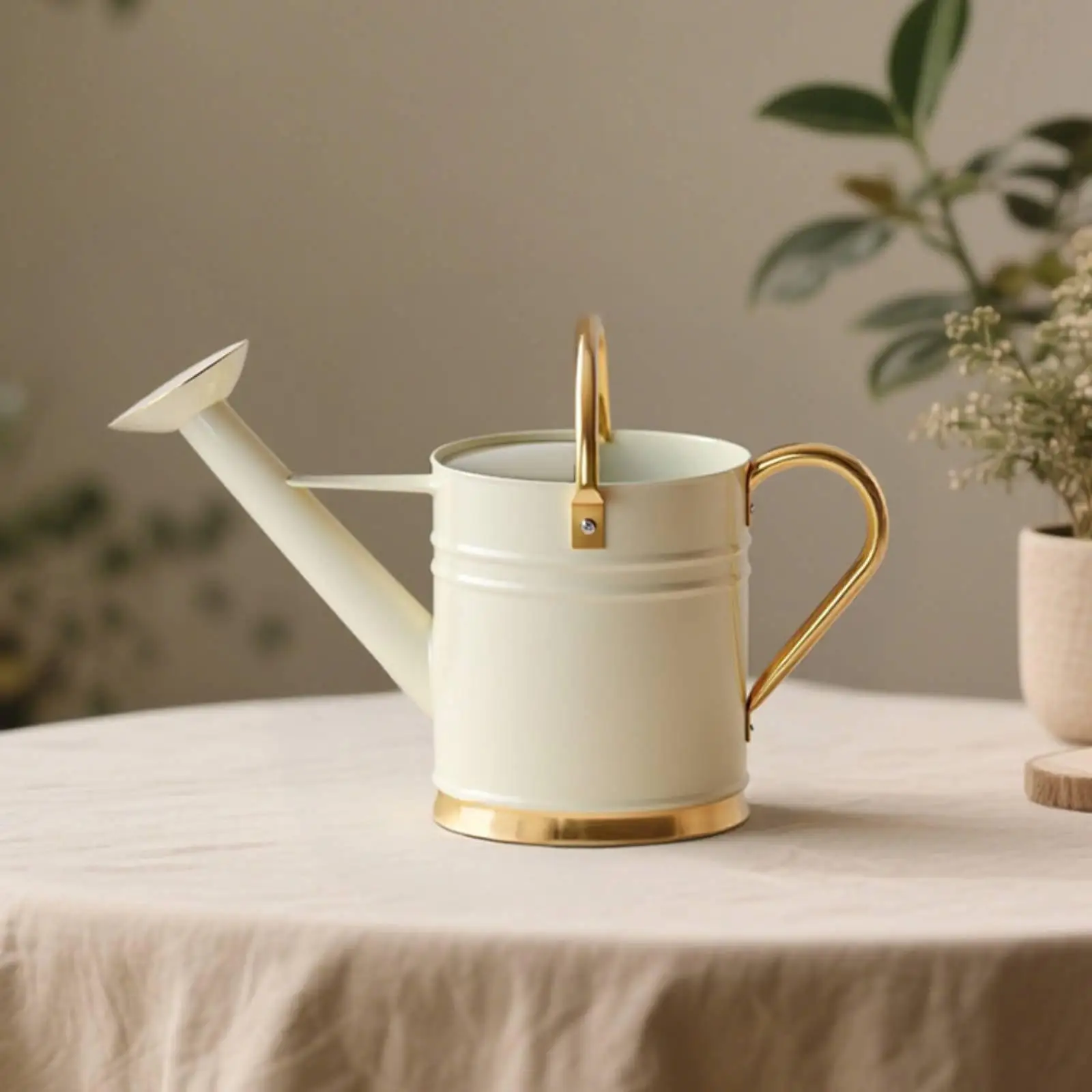 Long Spout Watering Can Leak-Proof Metal Watering Pot for Balcony, Office view 2