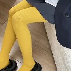 14 Colors Women Cotton Tights Winter Autumn Anti-hook Thigh High Over The Knee Stockings Girks Fashion Basic Pantyhose Колготки