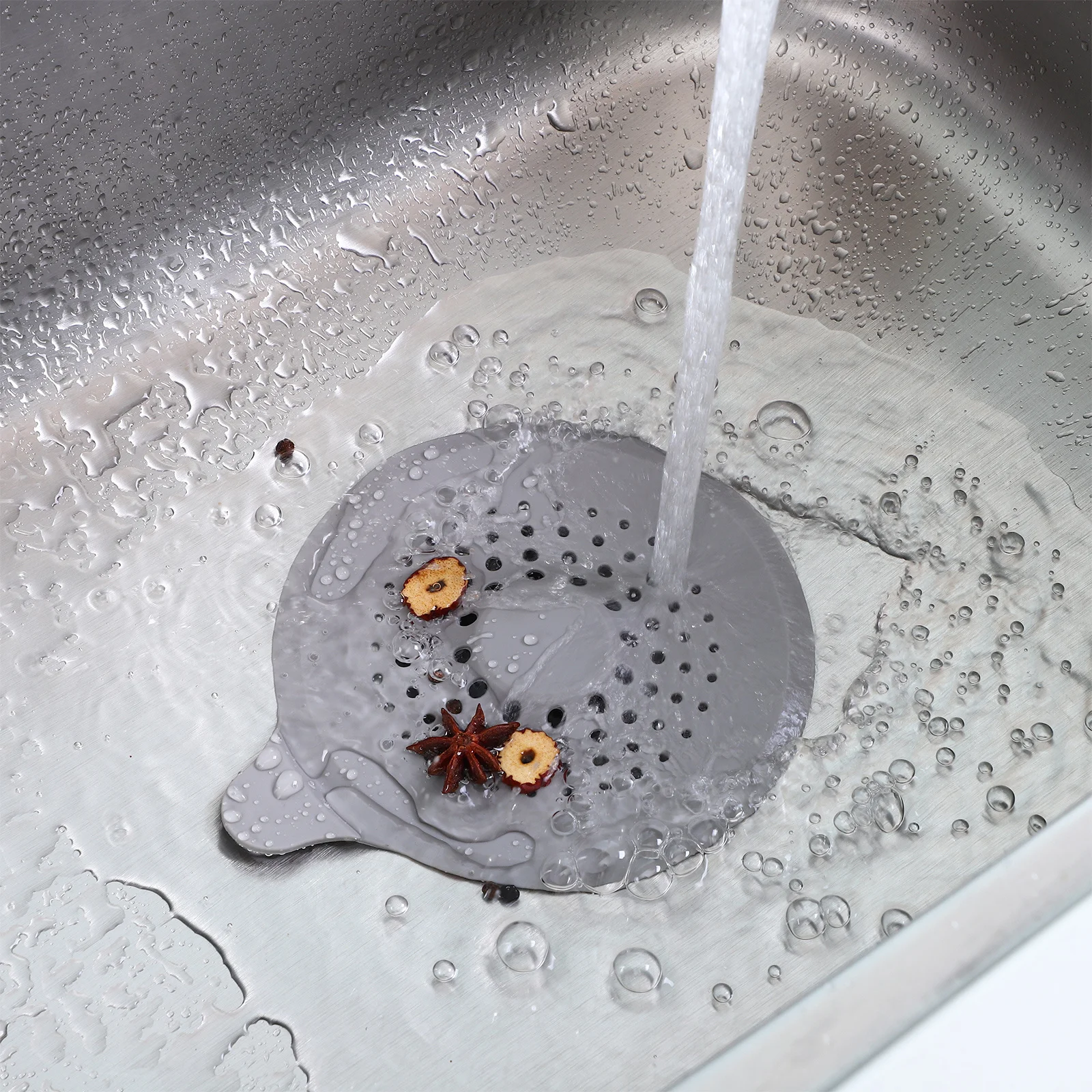 

2 pcs Tpe Cover Hair Catcher For Sink Bathtub Floor Drain Shower Accessories Drain Stopper Sink Cover Bathroom Essentials