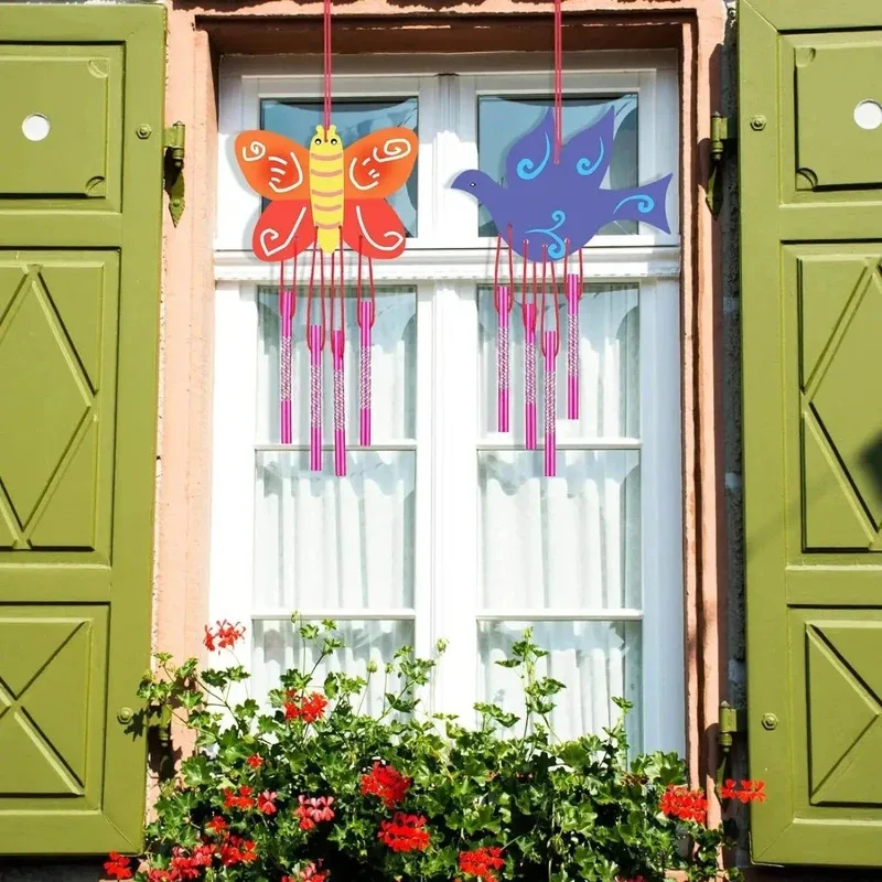 أطفال اصنعون مجموعة أدوات الفراشة اليدوية الخشبية ثلاثية الأبعاد للفنون والحرف اليدوية #6