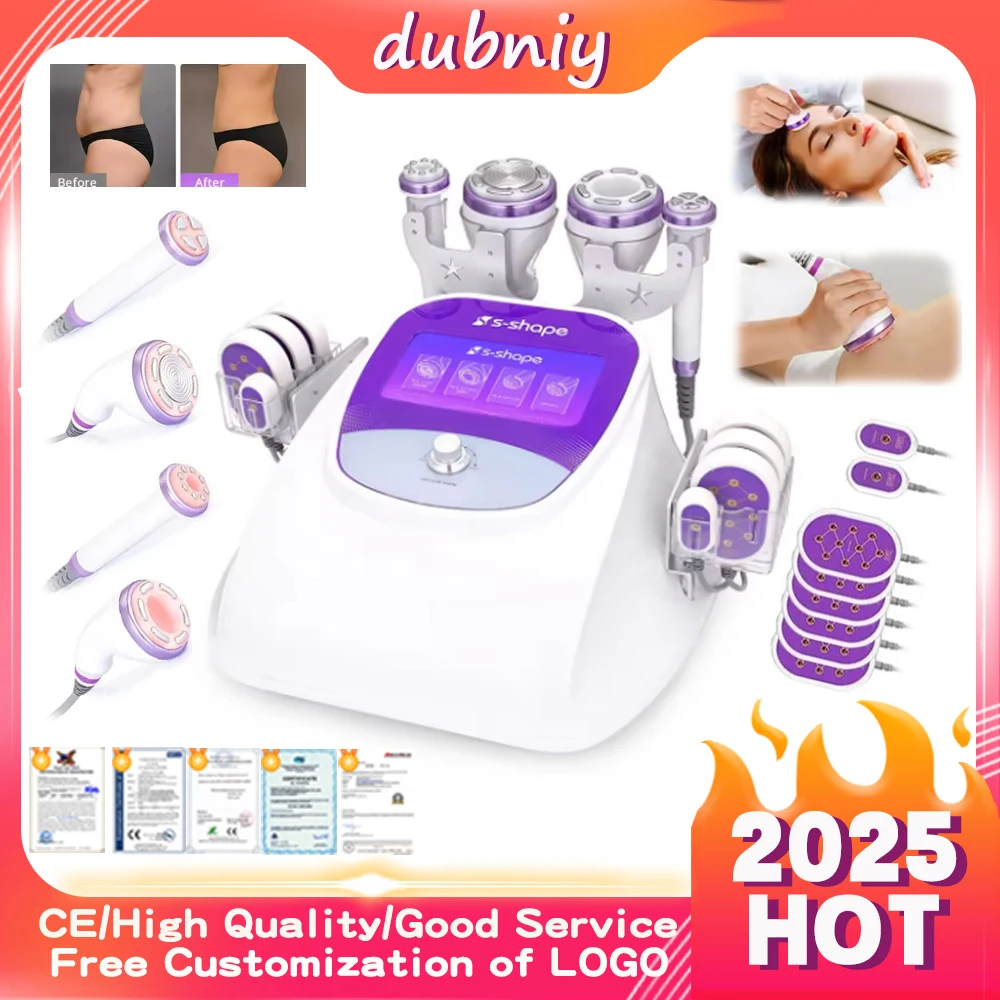 S자형 30K 고주파 다기능 바디 조형 얼굴 관리 도구 초음파 바디 쉐이핑 캐비테이션 기계
