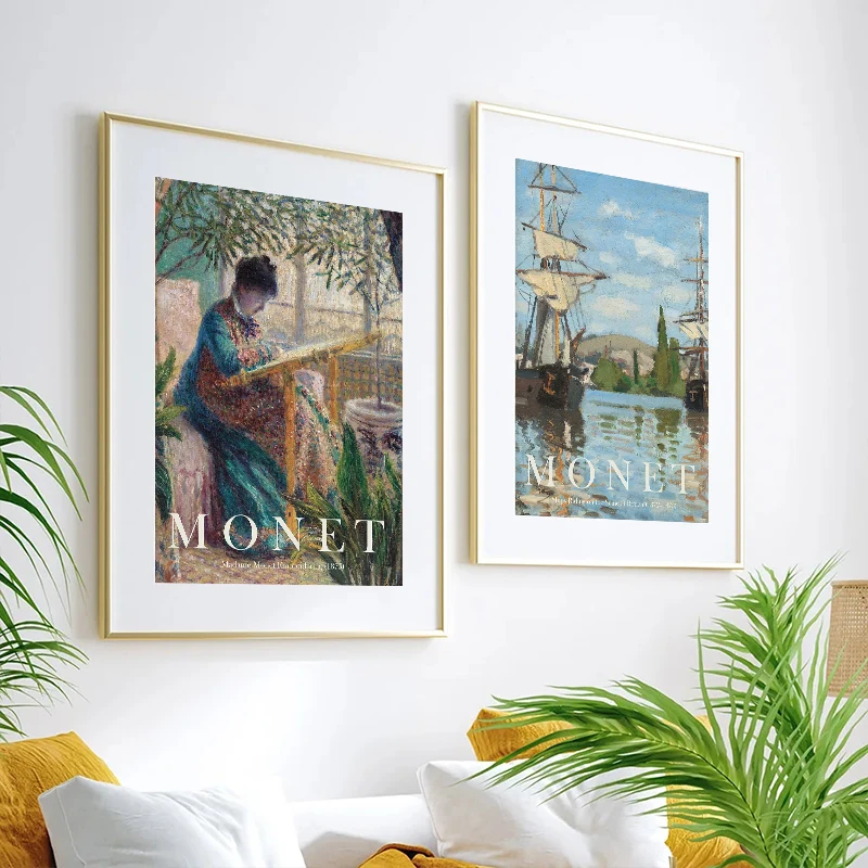 Vintage Claude Monet Famous Ar - Vintage Collectible Posters ulasan dan harga