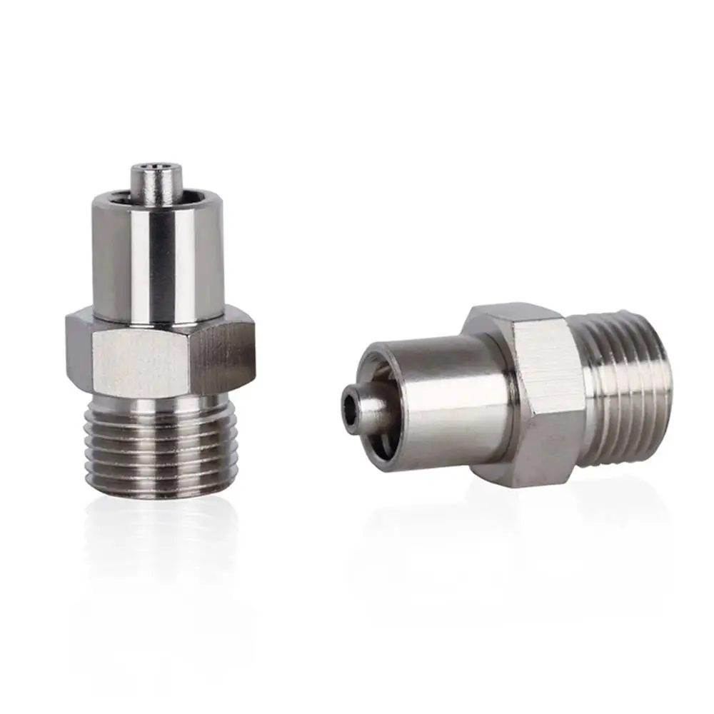 1Pcs G1/8 G1/4 M10*1 M12*1 Dispense Valve Adapter Double Screw Luer Lock Dispensing Valve Connector Brass Automatic