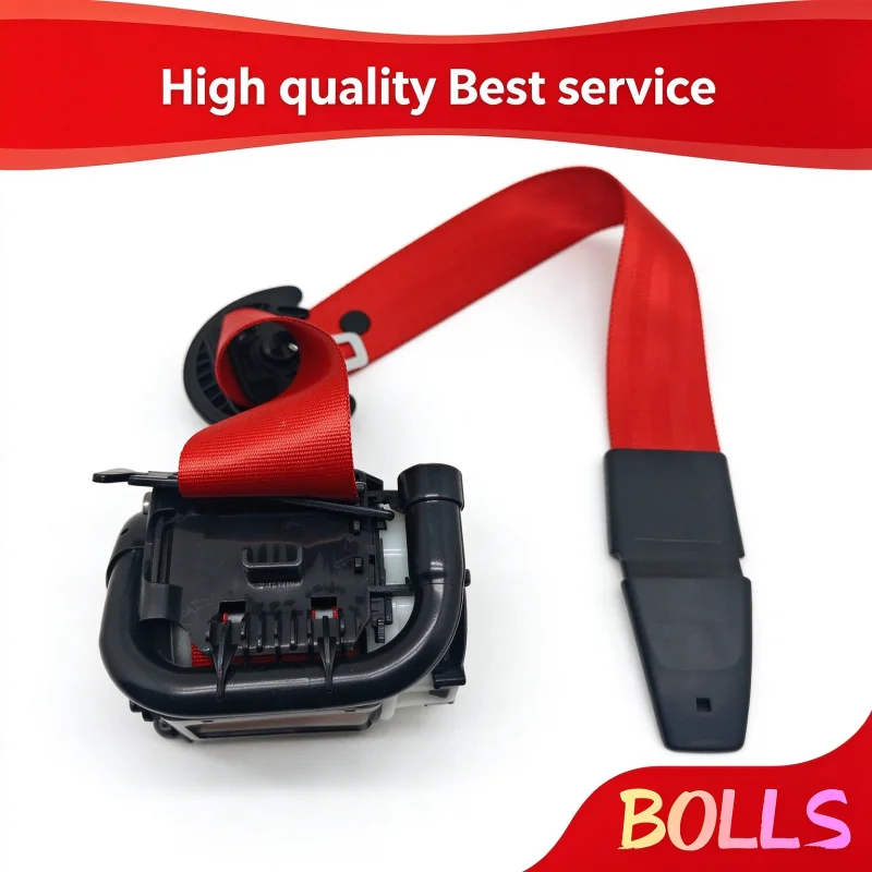 Three-point safety belt (Carrera Red) For Porsche Macan 95B 2014-2027 95B857706COA5