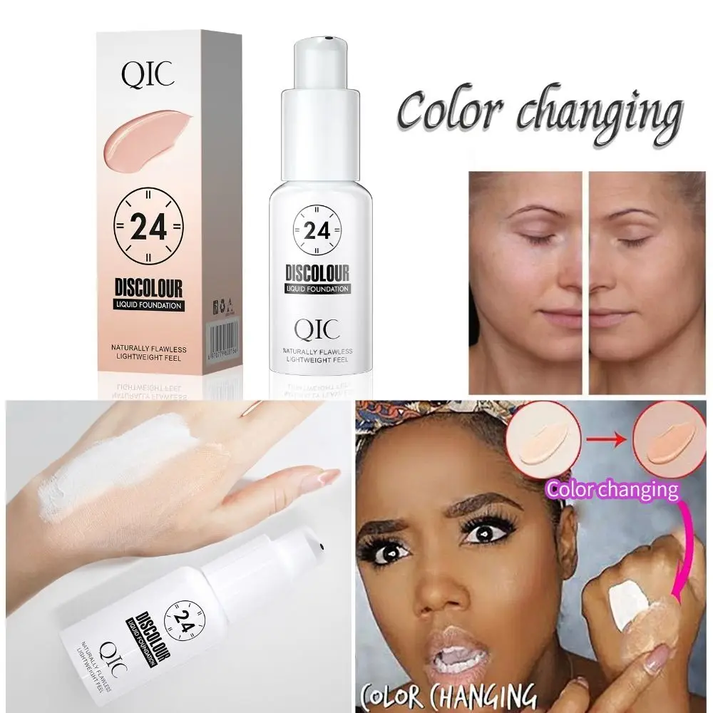 Nuova crema per fondotinta che cambia colore 30 ml Base per trucco idratante a copertura totale Illumina il correttore a lunga durata