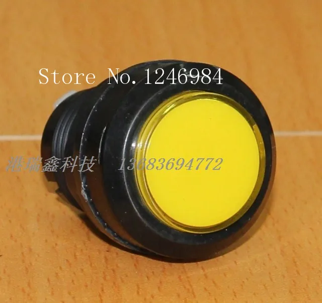 [SA]Video game consoles accessories small round button yellow button mainframe computer switch button M30 --20pcs/lot