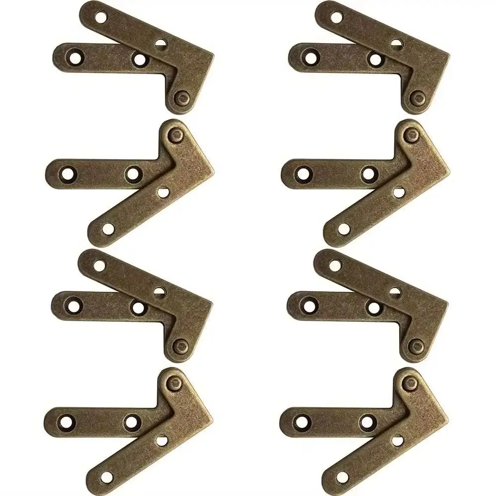 

Классические ретро 5 пар твердых латунных дверных шарниров, невидимые скрытые деревянные чехлы, петли для коробок, антикварные дверные петли для мебельного шкафа