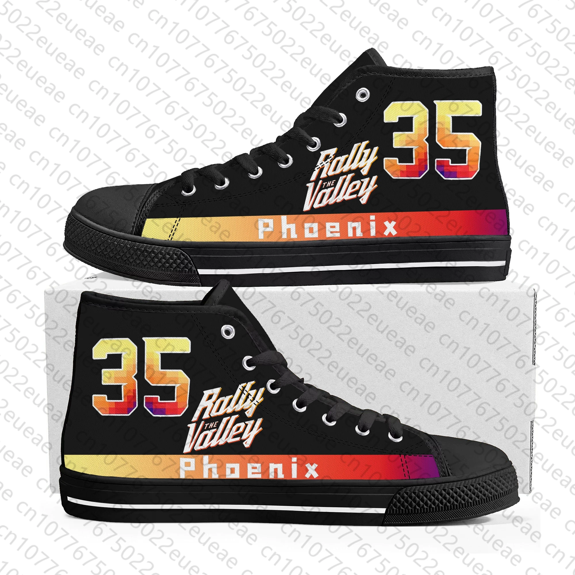 Phoenix Number 35 3 1 Rally the Valley High Top Sneakers Mens Womens Teenager High Quality Canvas Sneaker Custom Made Shoes