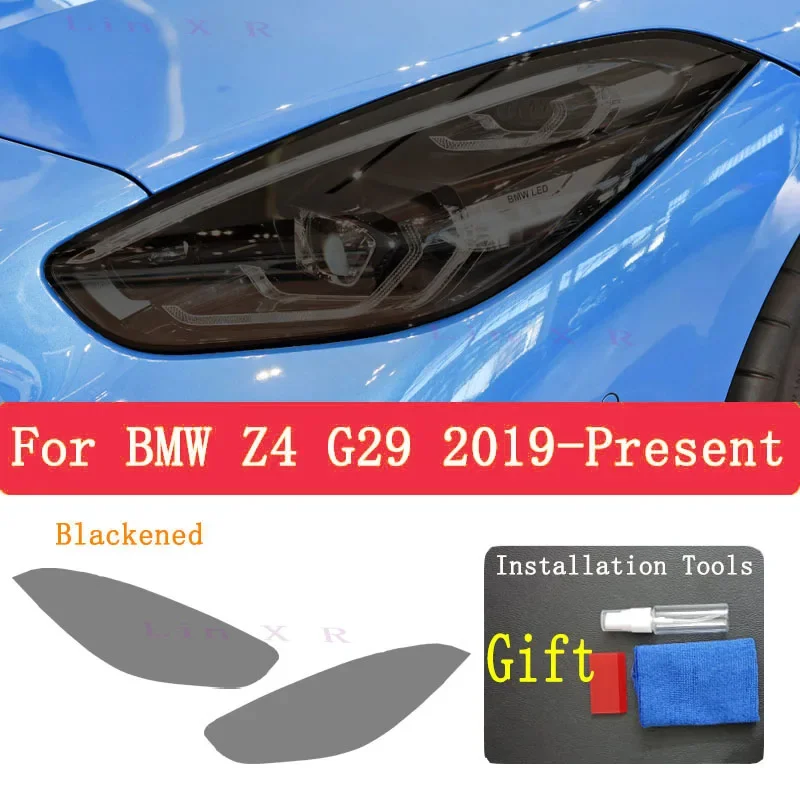 TPU Protective Film For BMW Z4 G29 2019 Rear Headlamp Car Headlamps Smoked Black Taillight Anti-scratch PPF Sticker Accessories