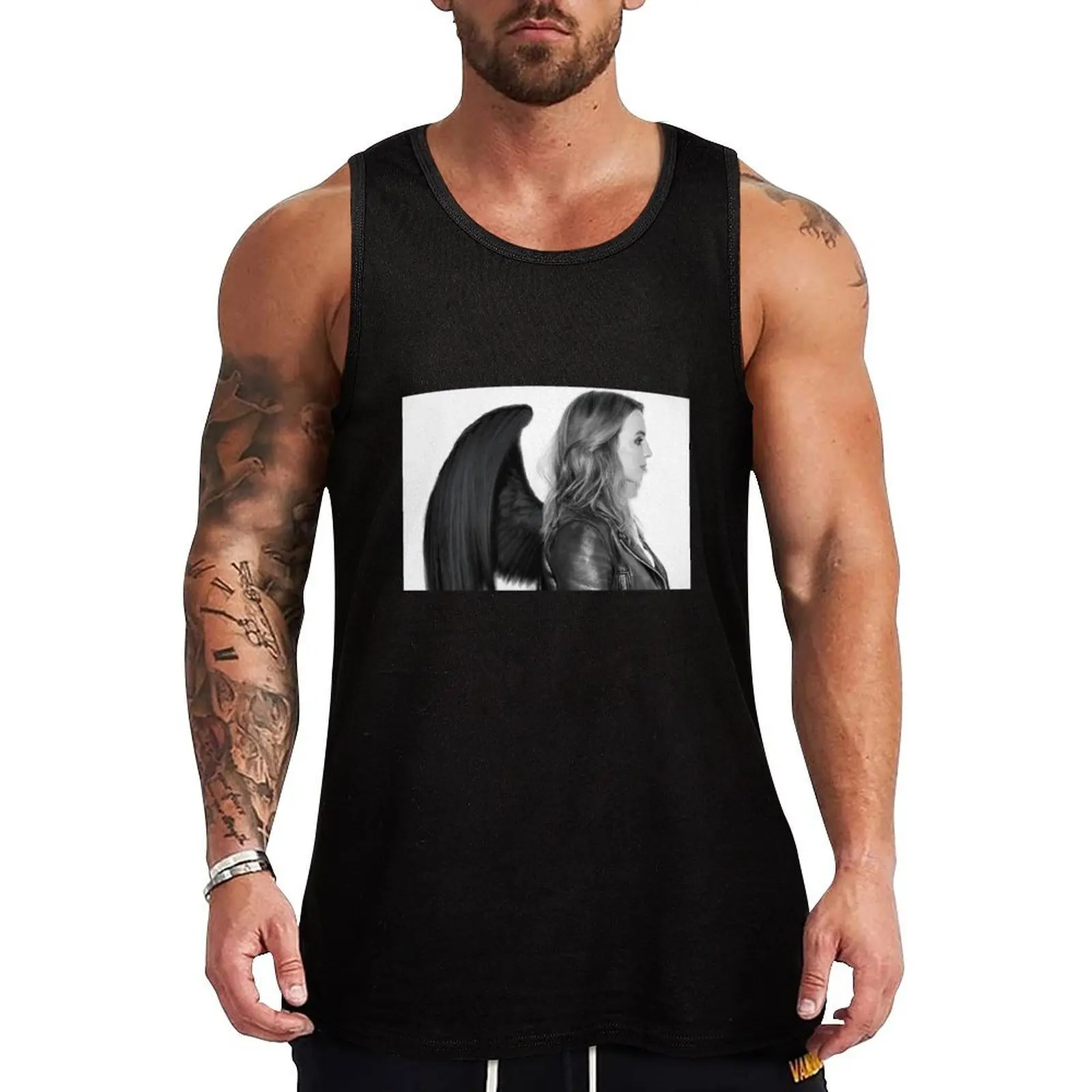 Jodie Comer Angel Tank Top Utility Tank Top Workwear Casual Sleeveless Top