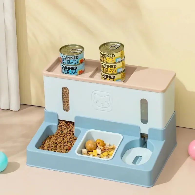 

Automatic Cat Feeder Home Pet Bowl Feeding Food Drinking Water Container Kitten Puppy Water Dispenser Drinker Dog Supplies