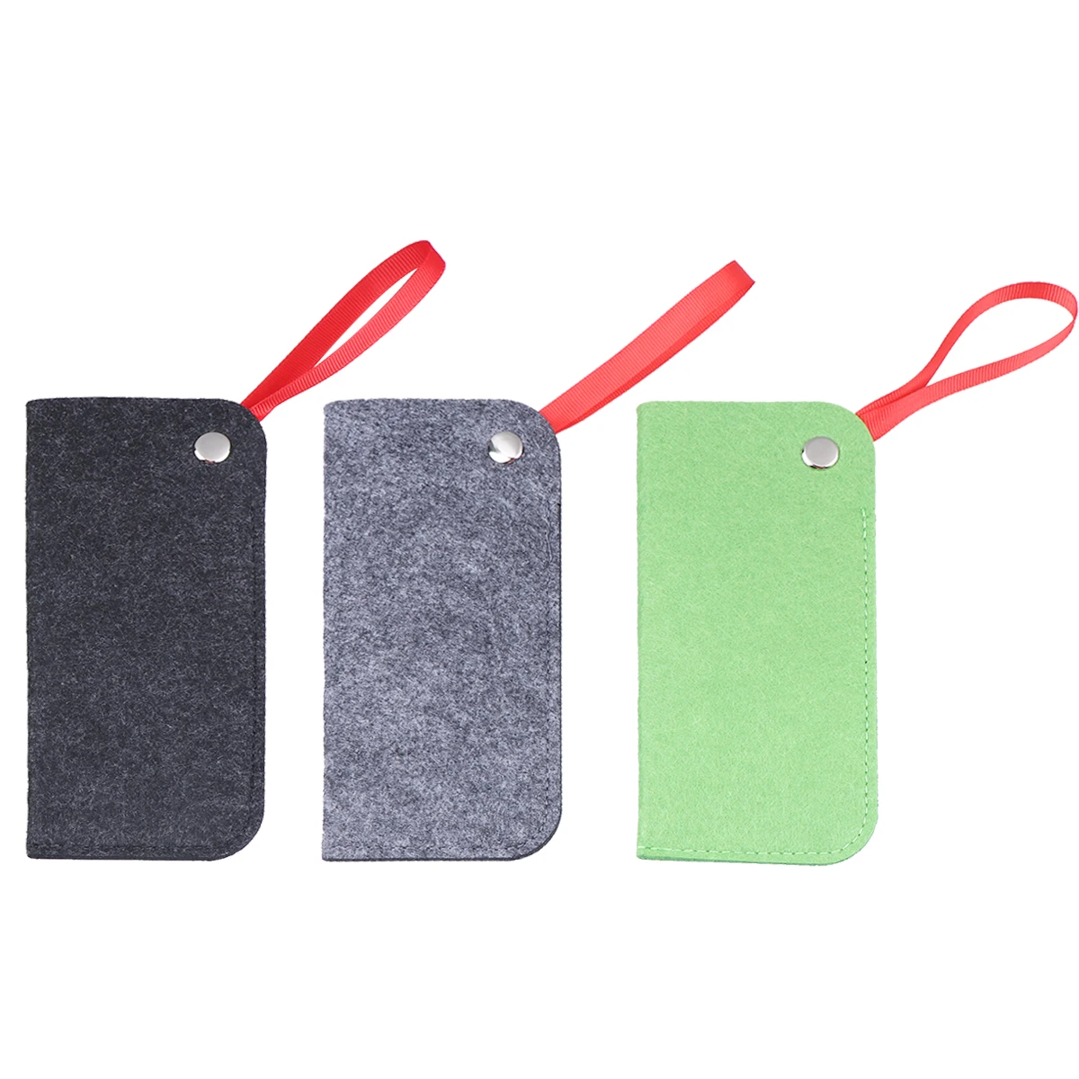 

3 Pcs Eyeglasses Bags Portable Organizer Case with Loop for Sunglasses Eyewear Phone Jewelry Storage Durable Compact