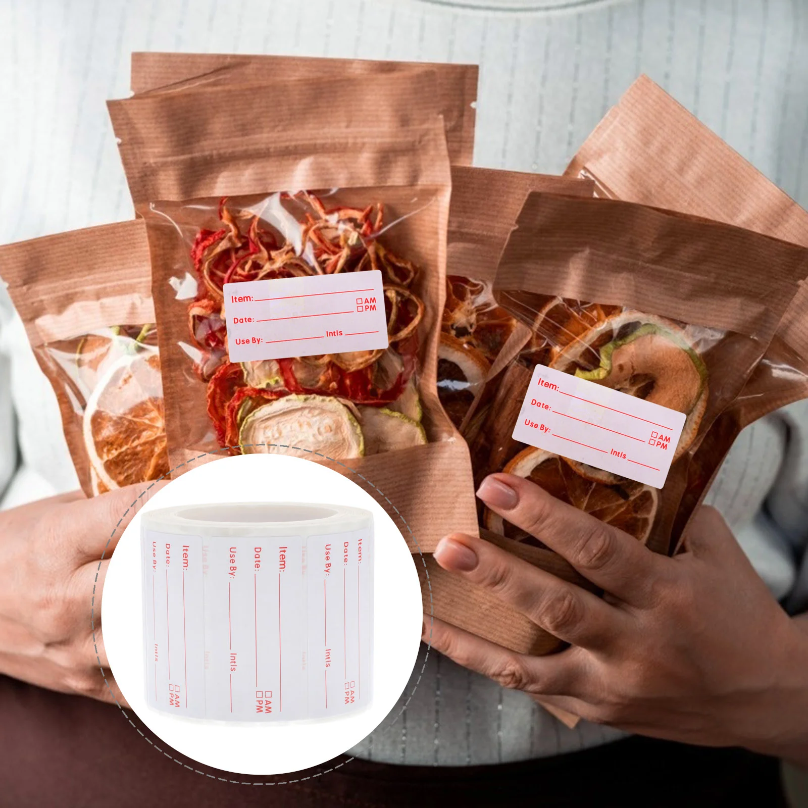 Food Record Label Classified Labels Writing Sticker for Marked Writable Home Adhesive Fridge Magnet Date