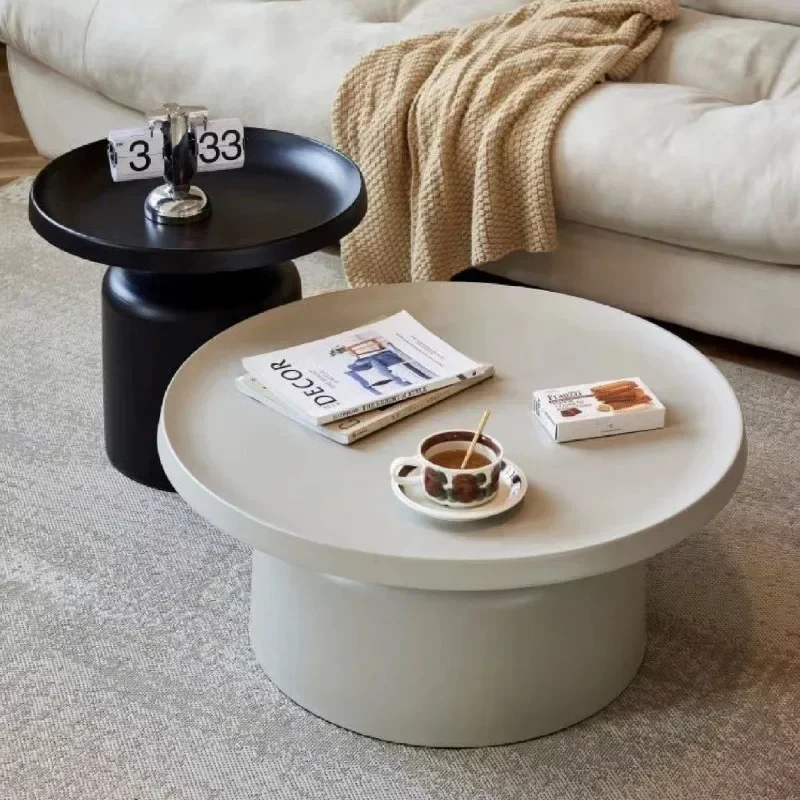 Circular Coffee Tables Nordic Living Room Center Table Modern Side Tea Table Portable Simple Bedroom Nightstand Home Furniture