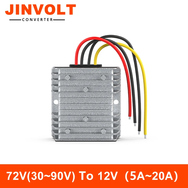 

72V to 12V DC-DC Step-down Modul Converter (30V~90V Input, 5A/10A/15A/20A Output), Constant Voltage Power Converter