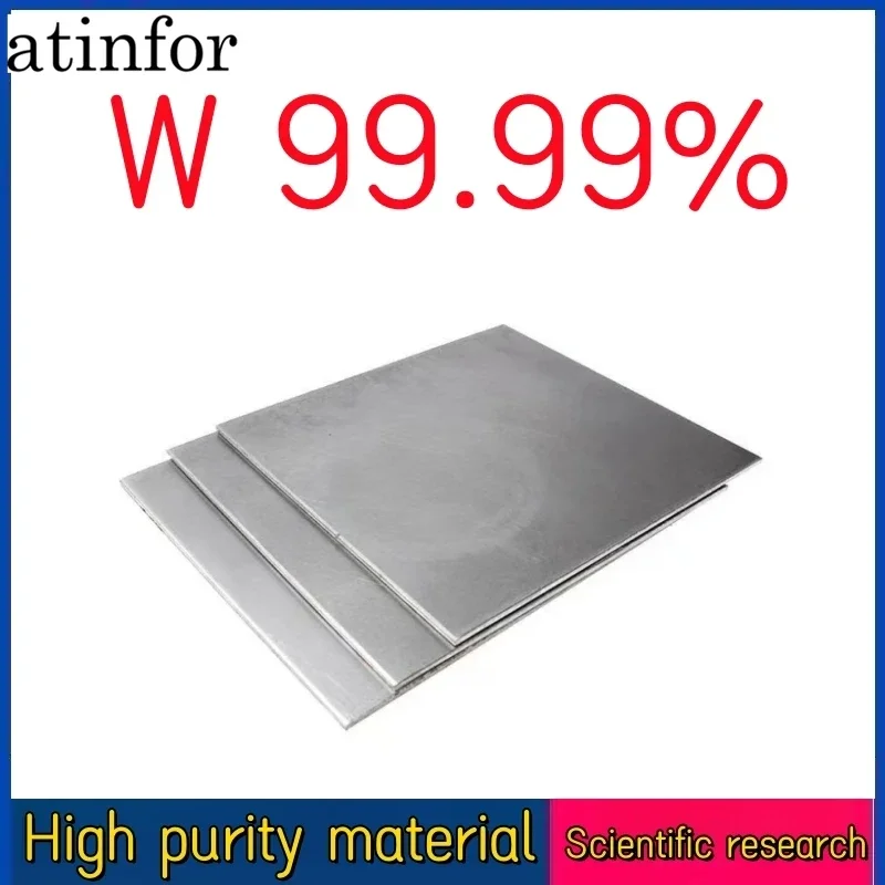 

atinfor High purity tungsten sheet for experimental research Tungsten plate customized zero cut W99.99%