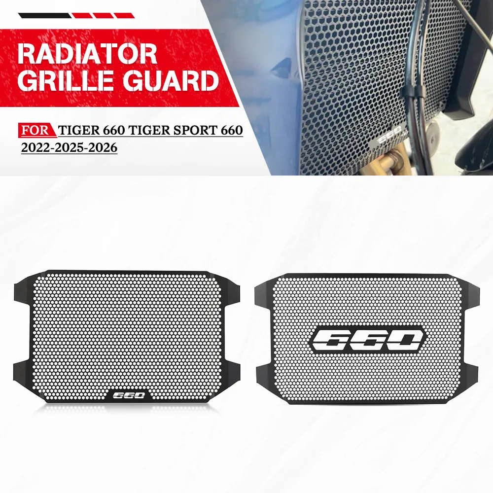 

Motorcycle Accessories Radiator Guard Tiger660 Grille Cover Protector For Tiger 660 Tiger Sport 660 2022-2023-2024-2025-2026