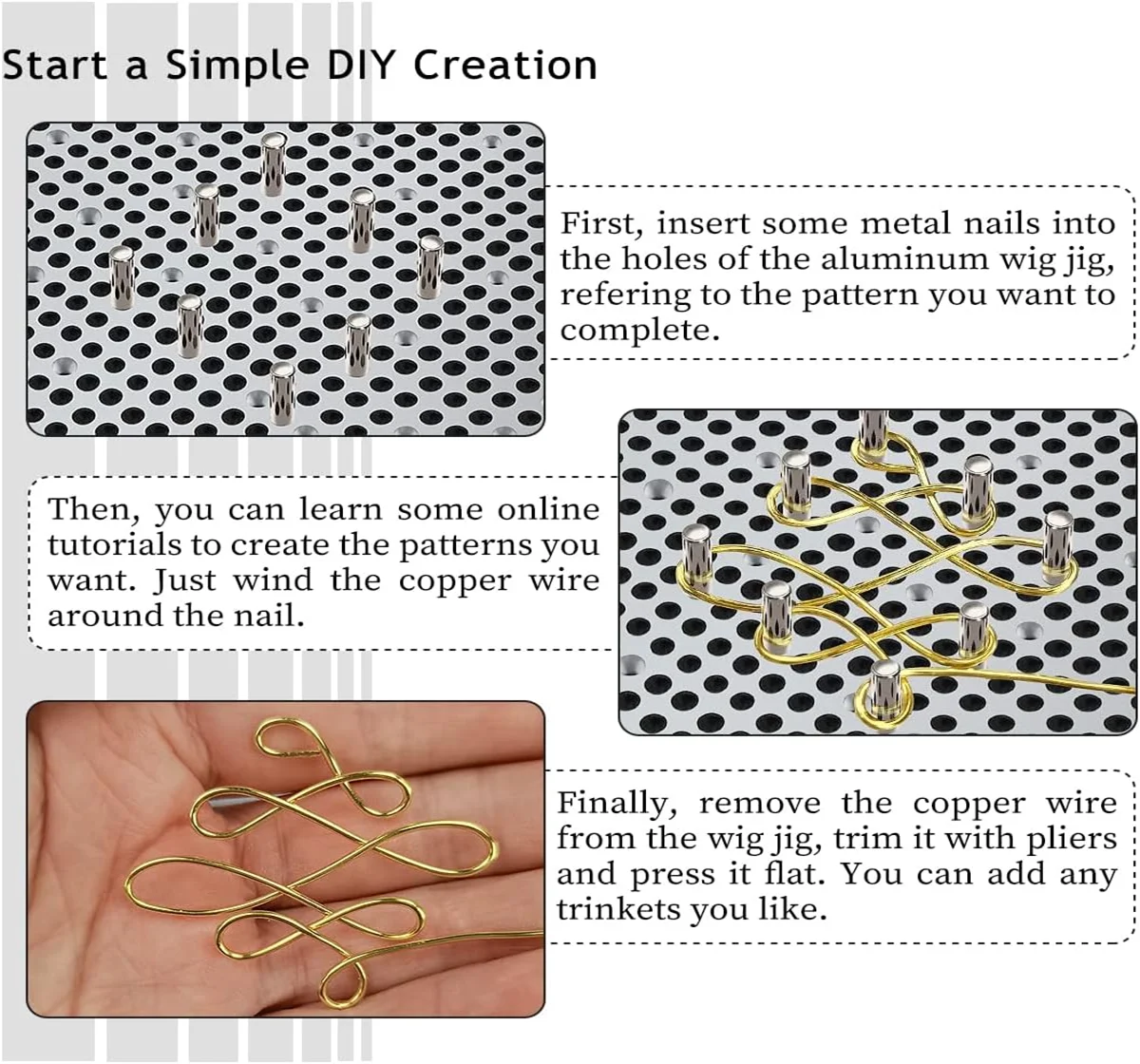 Xuqian fio gabarito fio de lux - Wire Jewelry Making Jig avaliação e preço