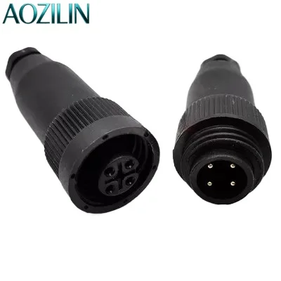 AOZILIN 10Pcs S693 RD24 J10 Waterproof Aviation Connector 4Pin 7Pin Solder Free Plug Socket For Painting Equipment