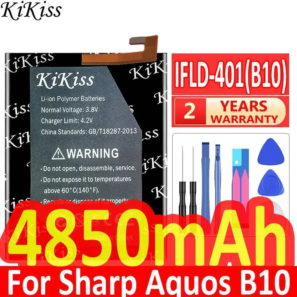 แบตเตอรี่โทรศัพท์มือถือน้ำหนักเบาประสิทธิภาพสูงสำหรับชาร์ป อควอส B10 อินโฟคัส M5S MT6737 M7S Ifld-401 4850Mah