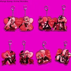 8/pcs Acrylic Keychain Pendant Key Chain Keychains Key Ring Backpack Decoration Games Anime  Cosplay  Figures Gift