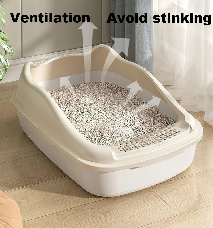 

Large Space Cat Litter Box Thickened Material Multi-Color Cat Litter Box