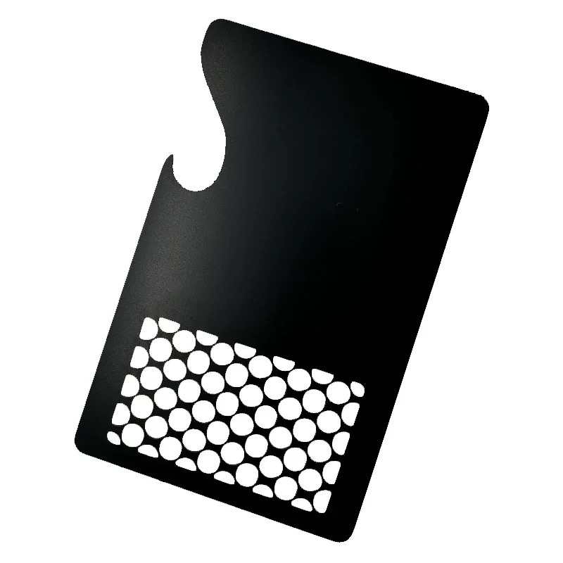 

Portable Manual Herb Grinder Metal Herb Grinder Card Stainless Steel 304 Metal Smoke Grinder Card