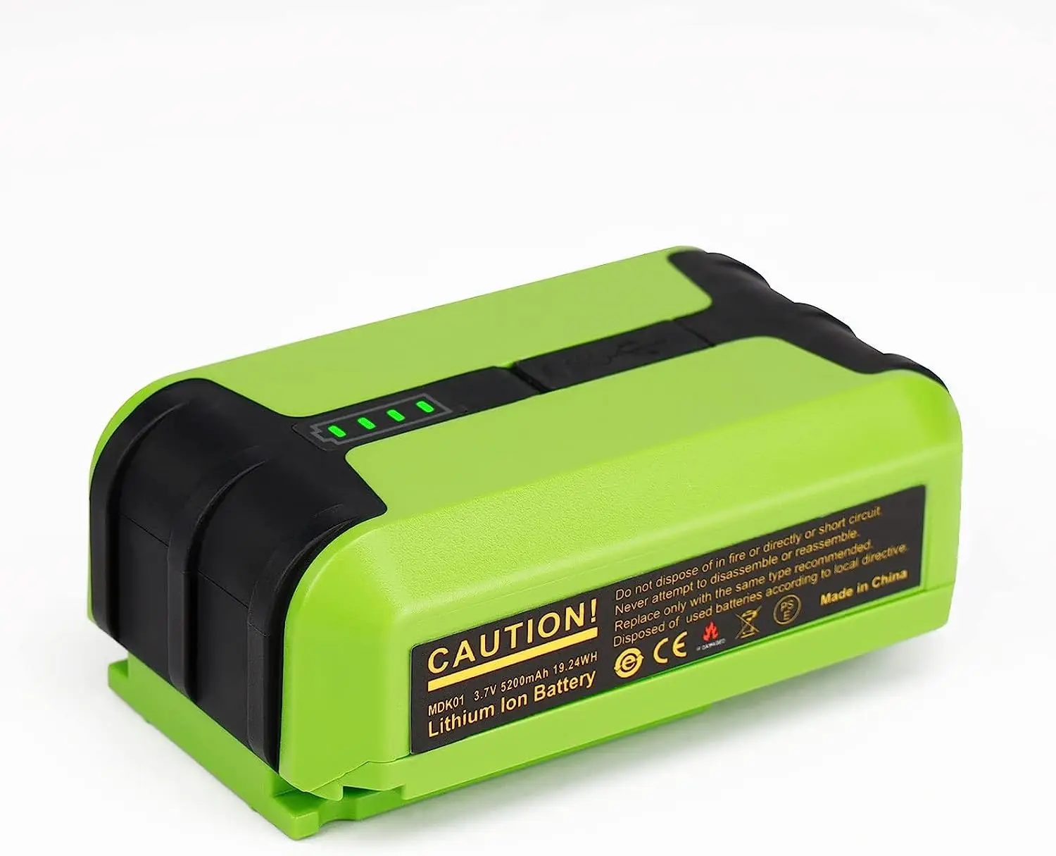 Huepar Lithium Battery for Huepar L011G/LS03CG/LS04CG/NT411 Cross Lines Laser Level 3.7V 5200mAh Extra Backup Li-ion Battery