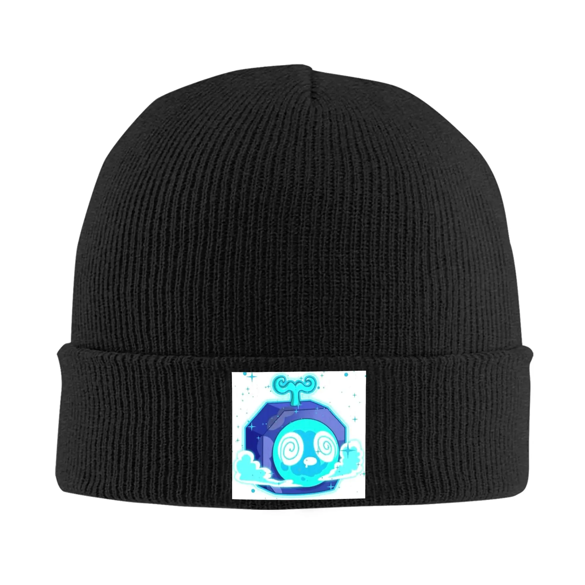 لعبة Blox Fruits قبعة محبوكة دافئة قبعة شتوية متماسكة قبعة Skullies Beanies قبعات الهيب هوب للجنسين