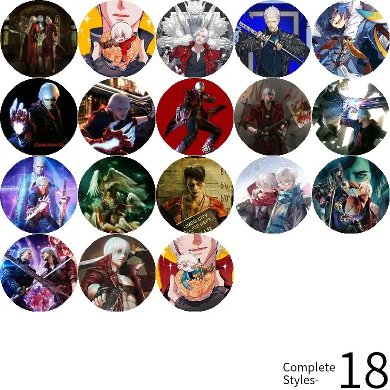 الشيطان قد يبكي لعبة أنيمي شخصية شارة بروش مرساة الأجهزة الطرفية دبوس 75 مللي متر حقيبة مدرسية قلادة حديدية الكرتون هدية عيد ميلاد