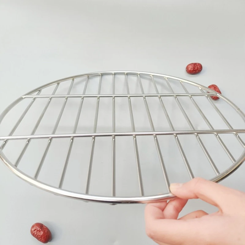 

Утолщенная сушильная сетка из нержавеющей стали, круглый гриль для прессования мяса, антипригарная сетка для приготовления мяса, сетка для барбекю