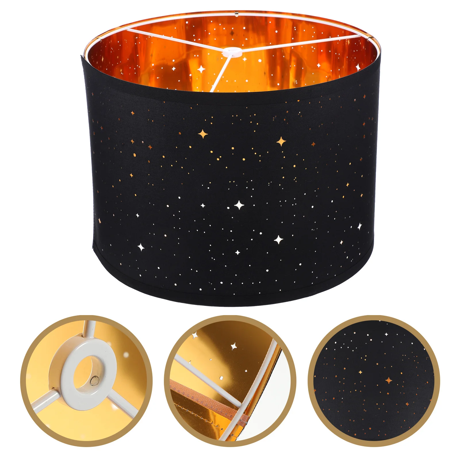 

Half Circle Pendant Lamp Shade Simple Cloth Light Cover Iron Frame Universal Lamp Shade for Home Hotel Bar Bedroom Study