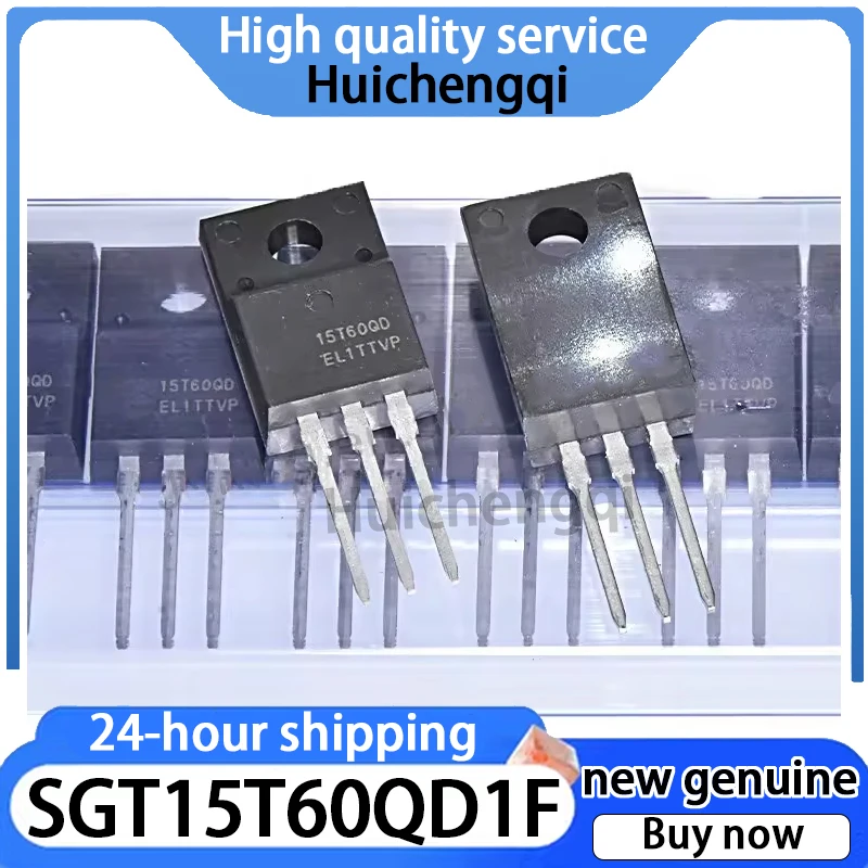 1PCS Original Genuine SGT15T60QD1F Silk Screen Printing 15T60QD TO-220F-3 IGBT Tube/module