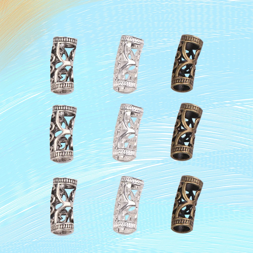 

45 Pcs Alloy Pipe Bending Accessories Tube Beads for Jewelry Making Spacer Metal Hollow
