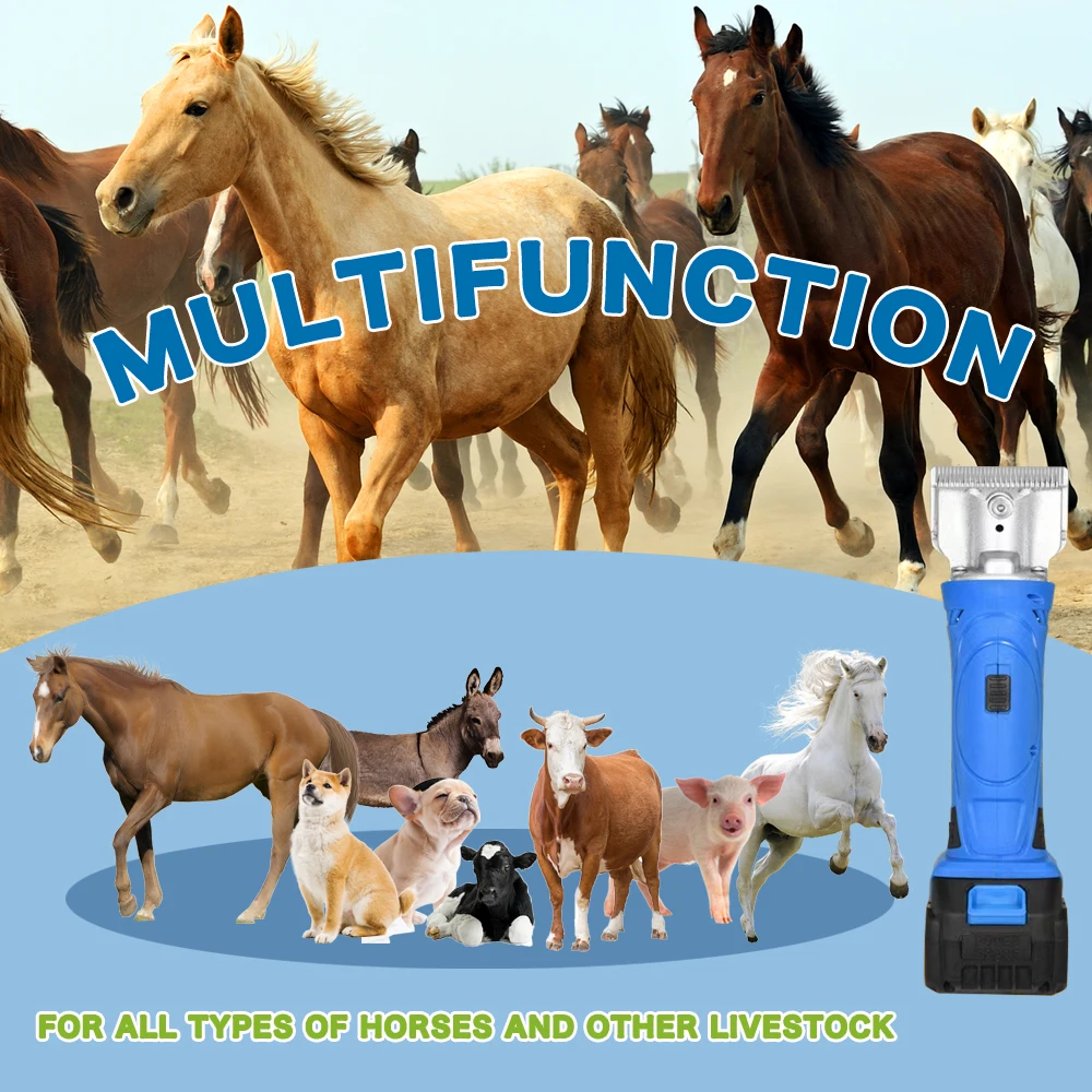 Ciseaux électriques sans fil pour crin de cheval, machine pour animaux de compagnie, fournitures de cisaillement, coupe pour Makita, batterie 18V, 6