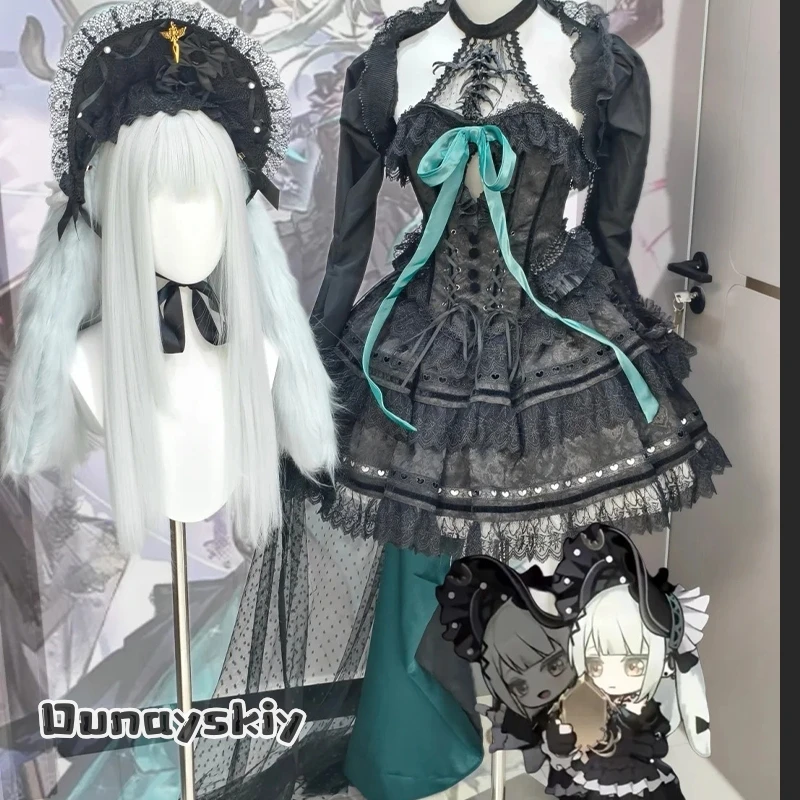 

Игра Arknights X Wakaba Mutsumi ‌ Косплей Костюм {BankaiMode}BlackGreen Witcn Лолита Платье Хэллоуин Маскировка для Женского Платья