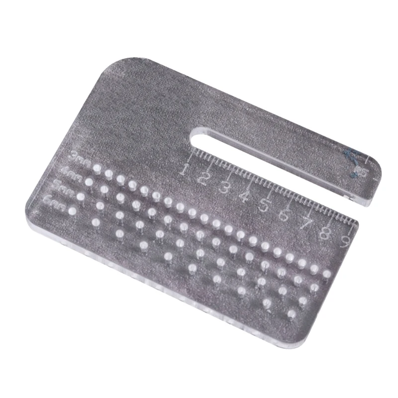 Acrylic Punching Aid Plate Leather Stitching Aid Plate Leathercraft Tool, Leather Stitching Aid Plate