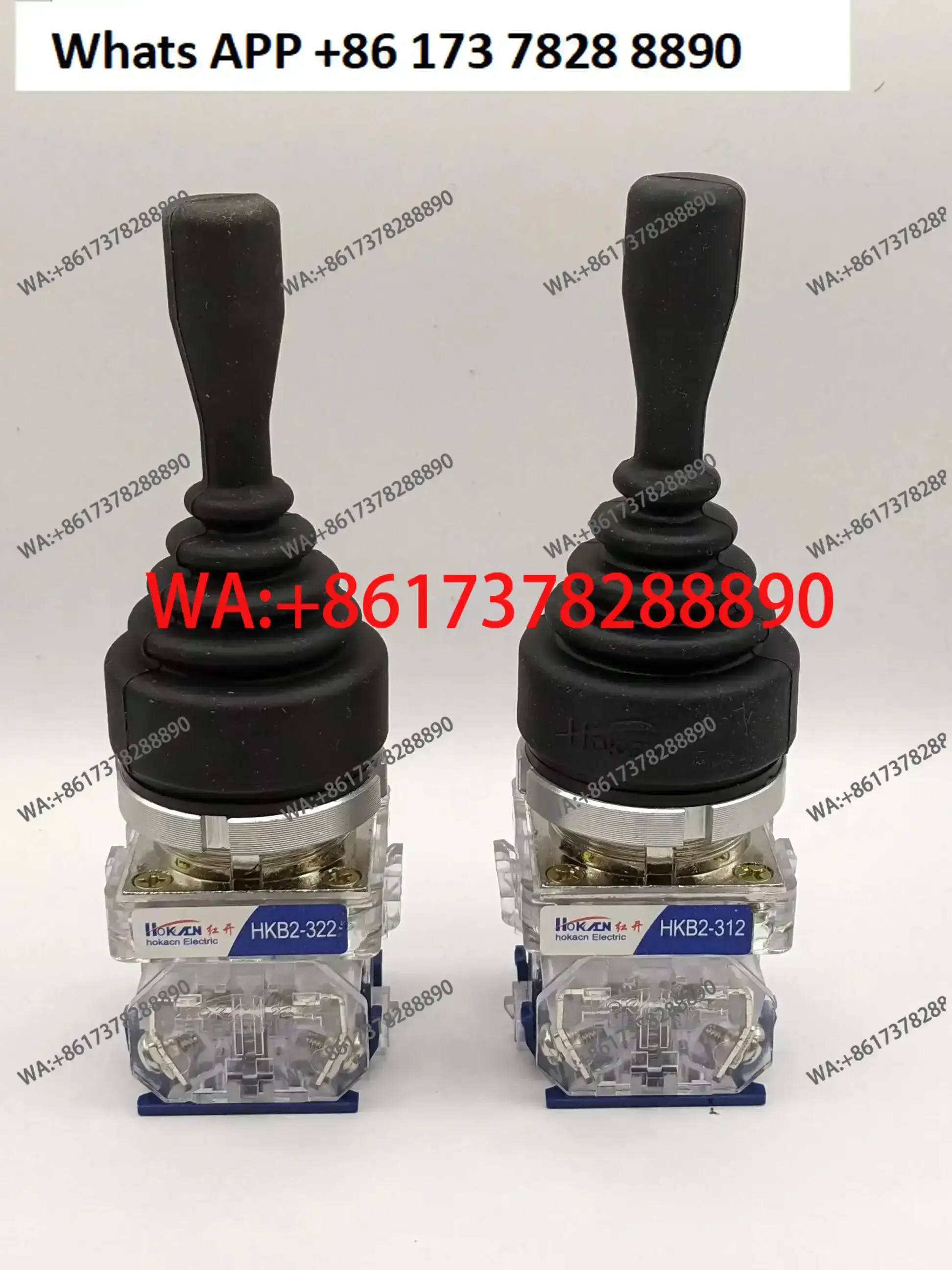 Red Open HKB2-312/322/314/324 Two-way four-way self-locking self-resetting cross rocker switch 30mm