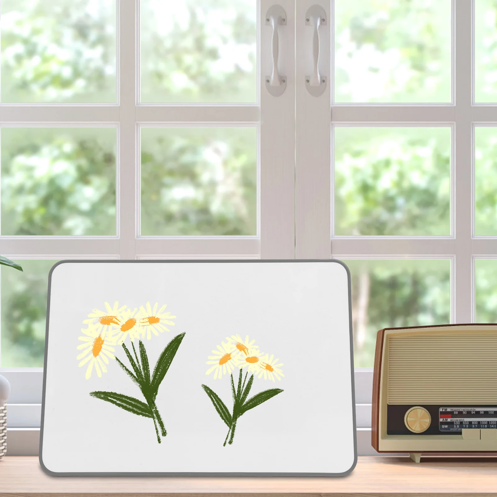 سبورة بيضاء مغناطيسية على الوجهين لوحة مسح جاف ناعمة محمولة قابلة لإعادة الاستخدام لمكتب دراسة الثلاجة والفريزر باب مكتب صغير #3