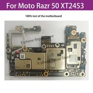 Bilashmart Motorola Moto Razr 50 XT2453 Motherboard Mobile Electronic Panel Mainboard Circuits With Chips Plate