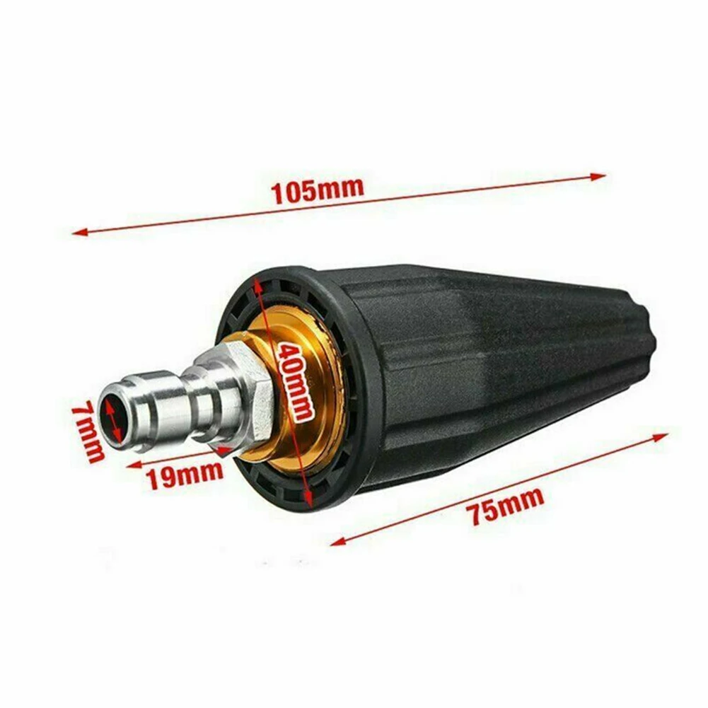 1pc Pressure Washer Turbo Nozzle Rotating Turbo Nozzle 3600PSI 2.5-3.5GPM 1/4 Quick Connect Accessories Cleaning Tool Connection