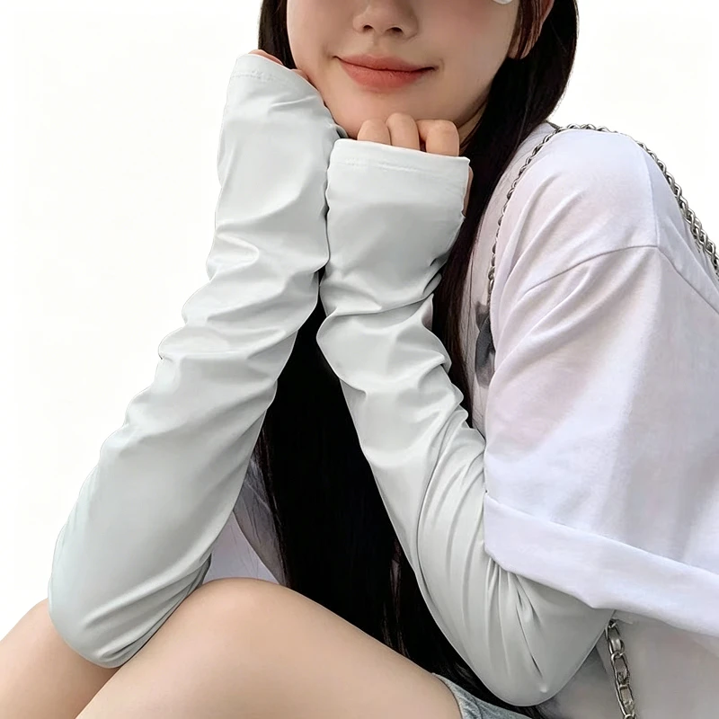 

Sunscreen Ice Sleeves with Ice Silk Sleeves Imitating UV Rays, Loose and Enlarged Thin Design, Summer Fashion Ice Sleeves