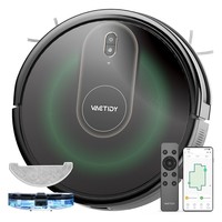 Vactidy T8 Robot Vacuum Cleaner, 2 in 1 Mopping Vacuum, 3000Pa Suction, 250ml Dust Bin, Carpet Detection, App Control